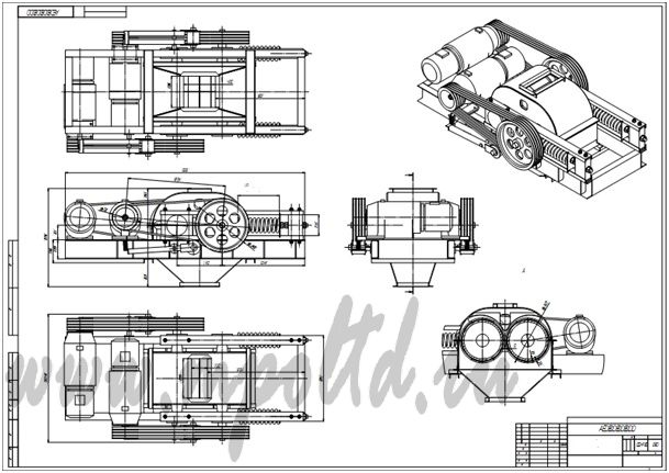 Дробилка валковая ДВ - 10  производства «Машинопромышленное объединение»